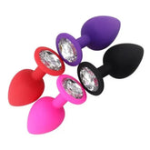 Plug Anal con Joya de Silicona Médica